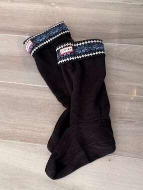 Hunter socks with pattern